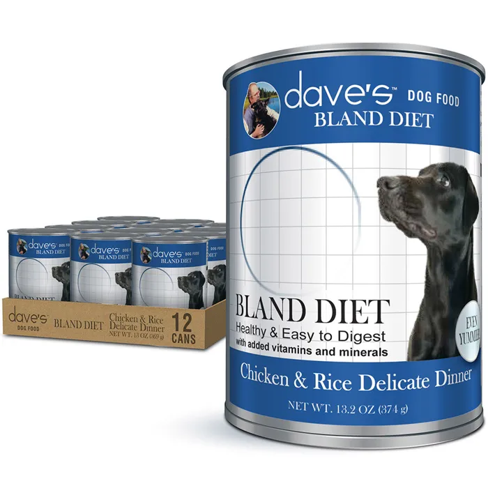 Dave's Restricted Bland Chicken and Rice 13.2-ounce can front