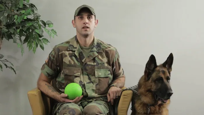 "the Barrett Ball" Large Rubber Dog Toy Large