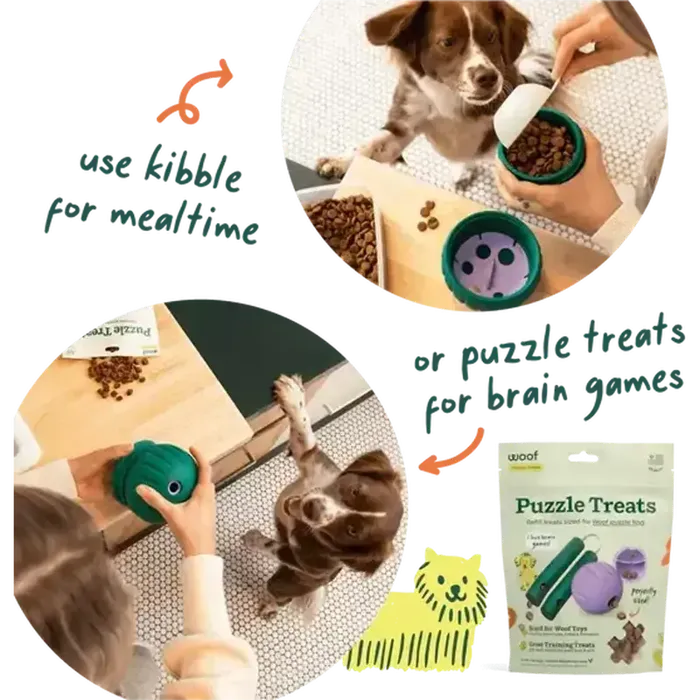 Woof Walkabout Large kibble and puzzle treat use