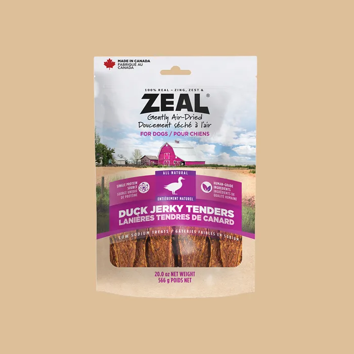 Zeal Duck Jerky Tenders 20 oz package alternate front