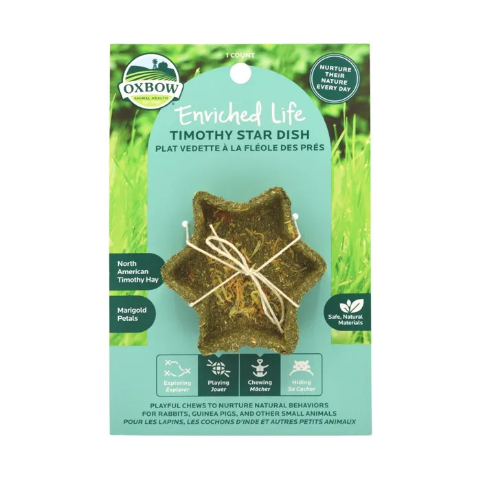 Oxbow Enriched Life Chews Timothy Star Dish Toy