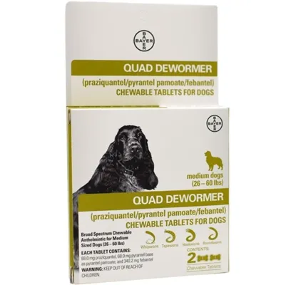 Quad De Wormer Md Dog 2ct 68mg
