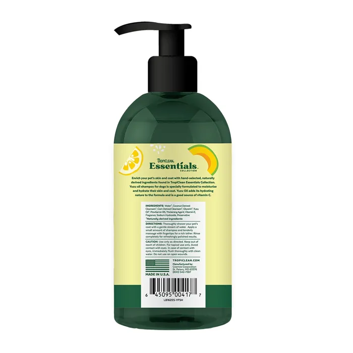 Tropiclean Essentials Yuzu Fruit Shampoo 16-oz