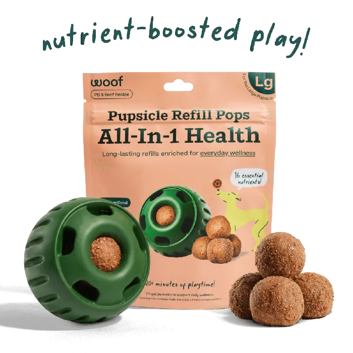 Woof All-In-1 Health Pupsicle Refill Pops, Large 8 oz lifestyle