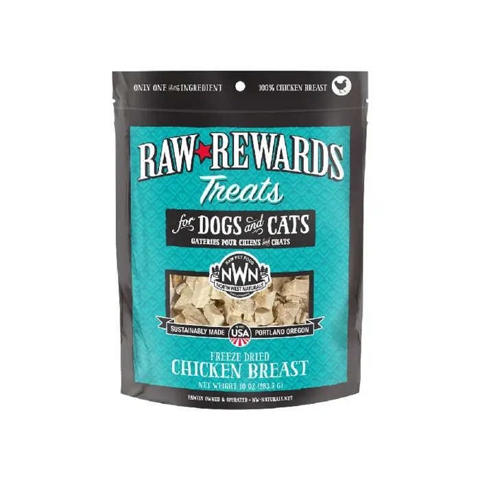 Northwest Naturals Raw Rewards Chicken Breast 10-ounce front view