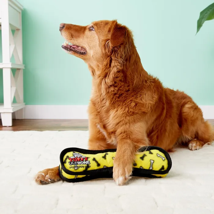 Ultimate Bone Yellow Bones Pet Toy Large