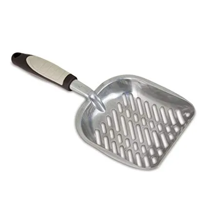Petmate Metal Litter Scoop Heavy-duty Aluminum With Ergonomic Tpr Handle One Size