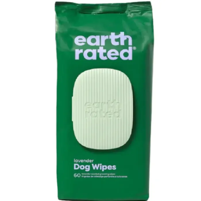 Earth Rated Grooming Wipes Scented 60-ct