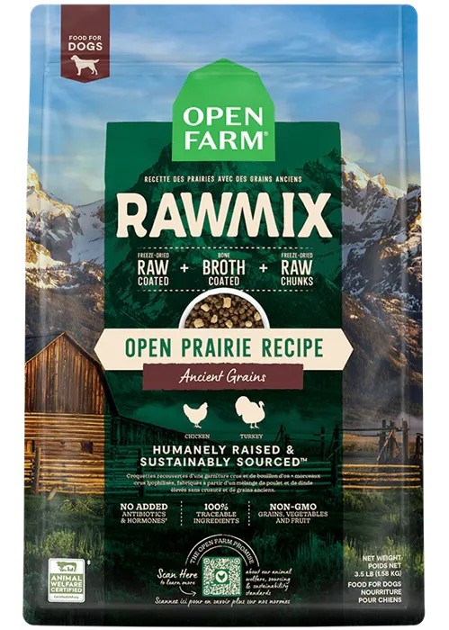 Open Farm Dog Rawmix Open Prairie Ancient Grain 20-lb