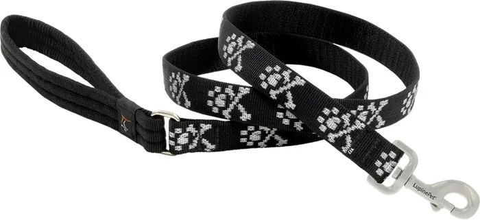 Lupine Bling Bonz 1-inch 6-foot dog lead front view