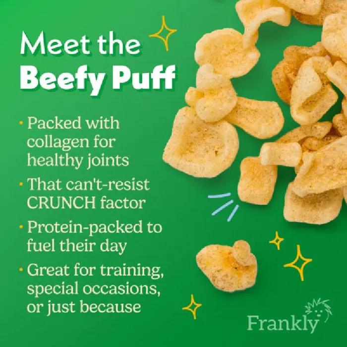 Frankly Beefy Puffs Peanut Butter 2.5-oz