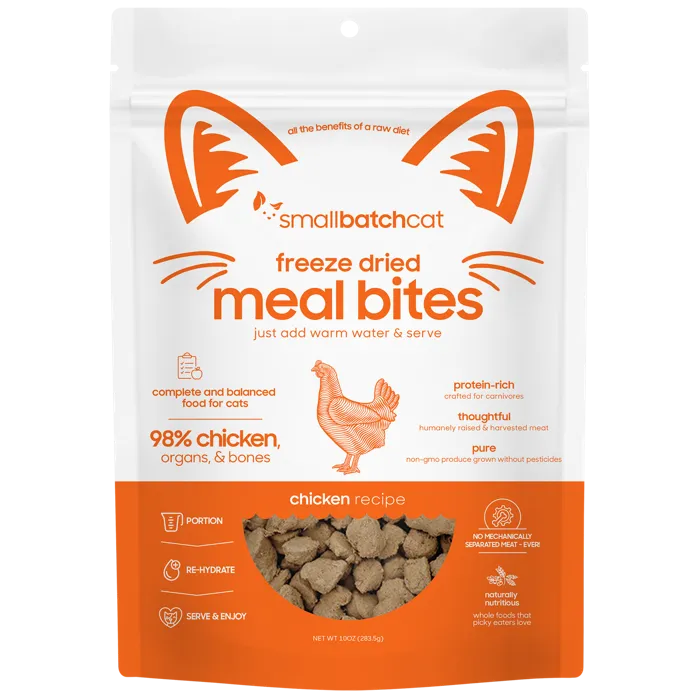 Smallbatch Freeze-dried Chicken Meal Bites For Cats, 10-oz