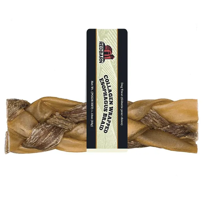 Redbarn Dog Collagen Wrapped Esophagus Braid