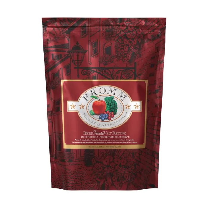 Fromm Four Star Grain Free Beef Frittata Veg Dry Dog Food 4-lb