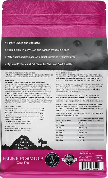 Gf Feline Chkn & Fish Formula Dry Cat Food 12-lb