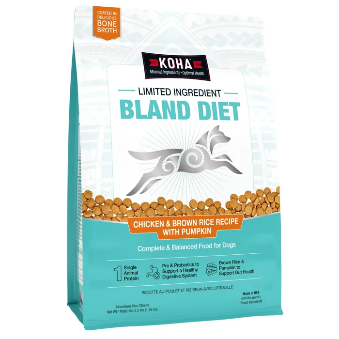 Koha Dog Lid Bland Diet Chkn Brn Rice 3.5-lb
