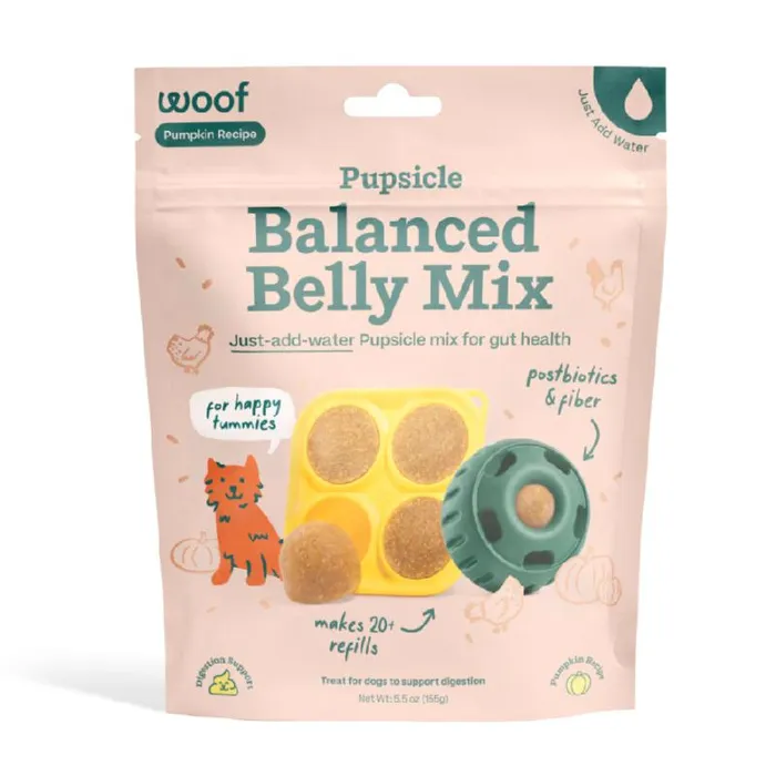 Woof Dog Treat Pupscicle Treat Mix Balanced Belly 5.5-oz