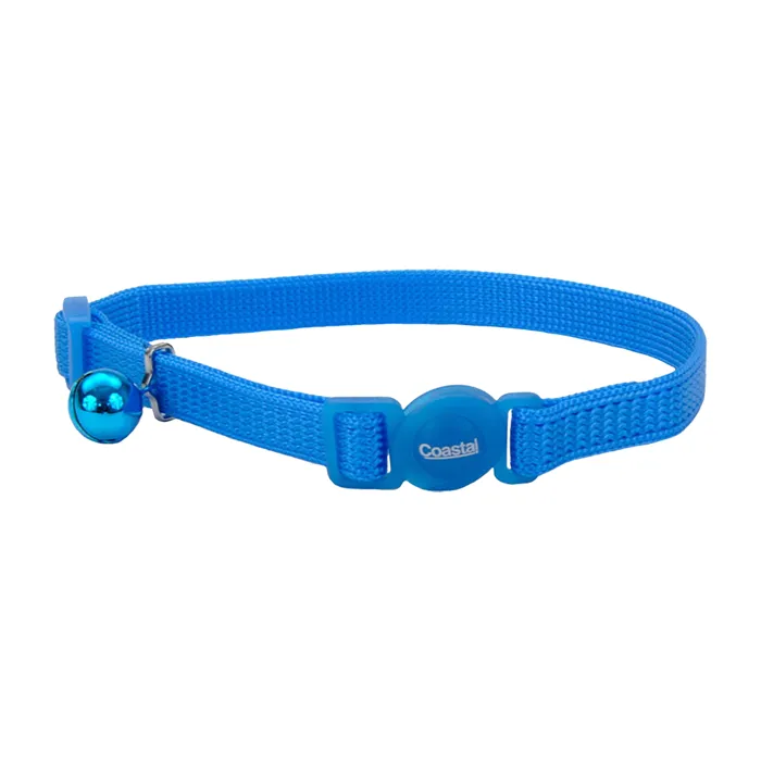 Coastal Safe Cat Blue Lagoon breakaway collar front view