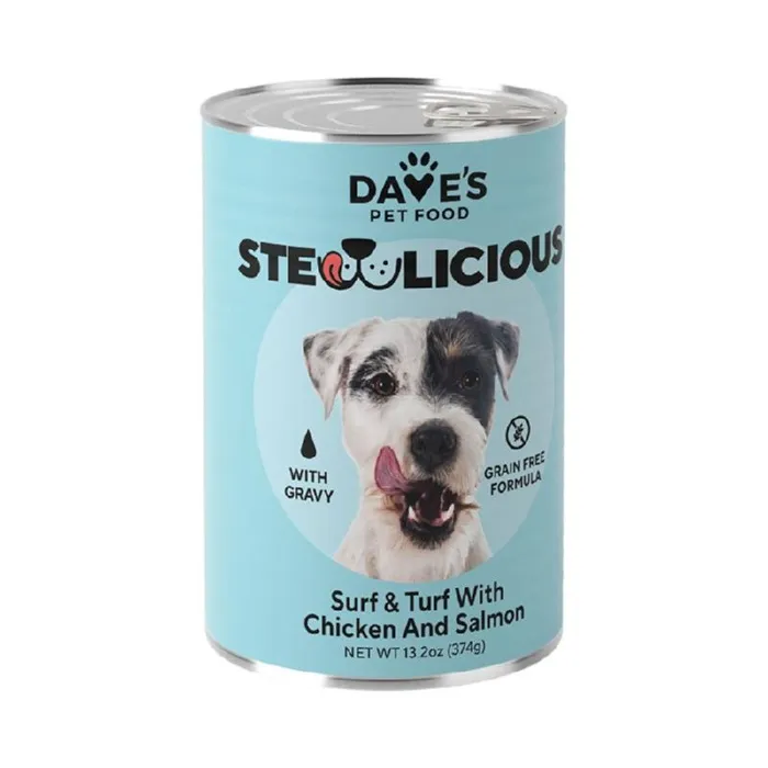 Stewlicious Surf & Turf - Chicken & Salmon 13.2oz Daves 12/cs