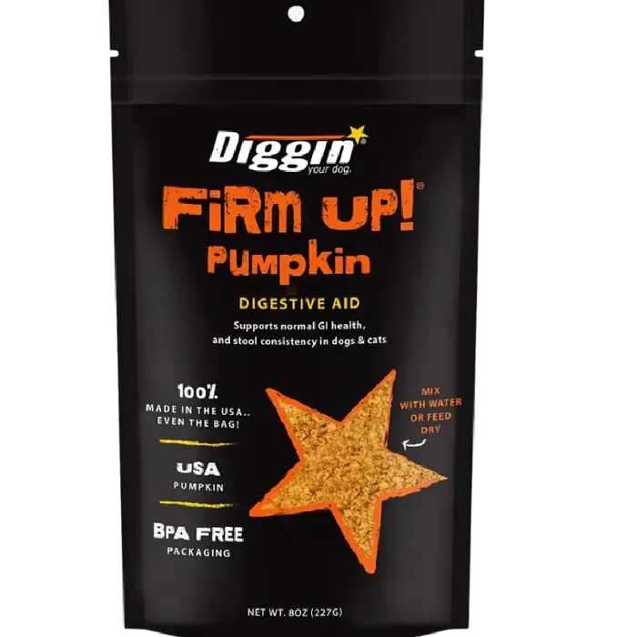 Diggin' Your Dog Firm Up! Ppkn Digestive Aid Dog & Cat Supplement, 8-oz