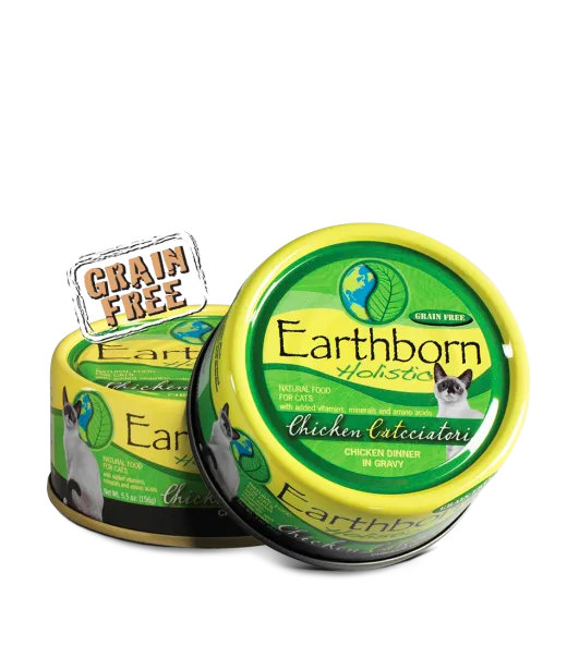 Earthborn Holistic Chicken Catcciatori Grain-free Natural Canned Cat Food 3-oz