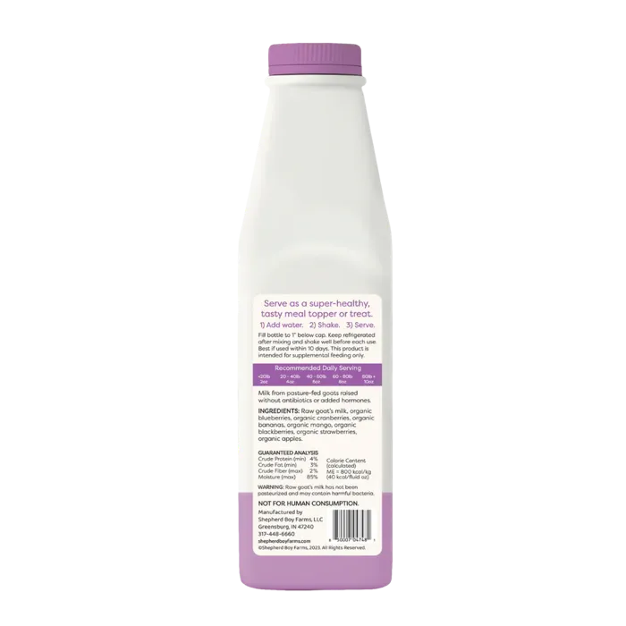 Shepherd Boy Farms Fd Raw Goats Milk Fruit Blend 1-oz