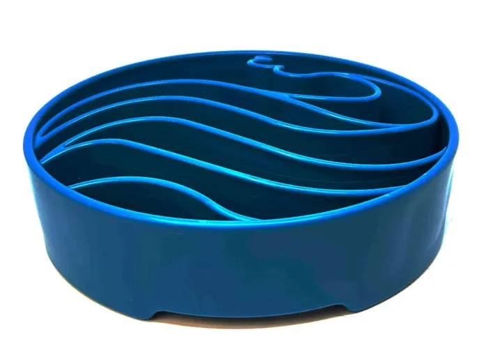 Sodapup Blue Wave Slow Feeder Bowl