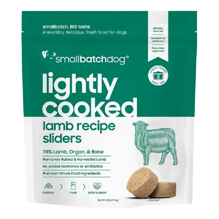 Small Batch lightly cooked lamb sliders 2 lb front