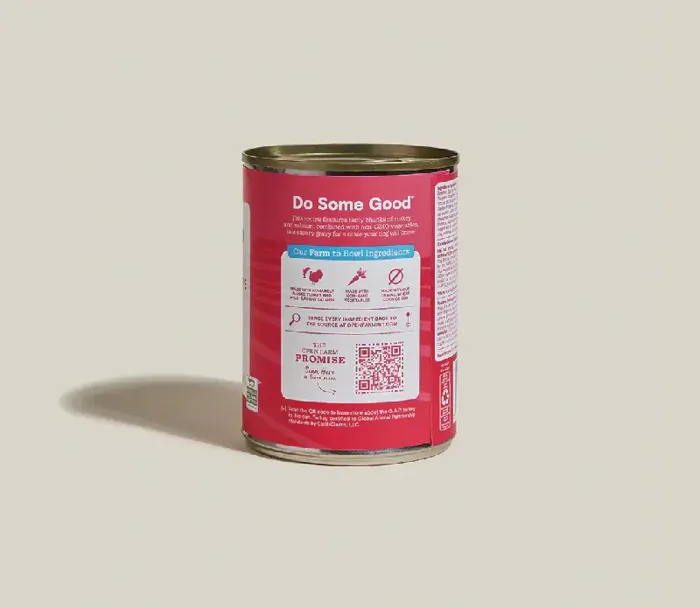 Open Farm Turkey & Salmon Hearty Stew 12.5-ounce can back