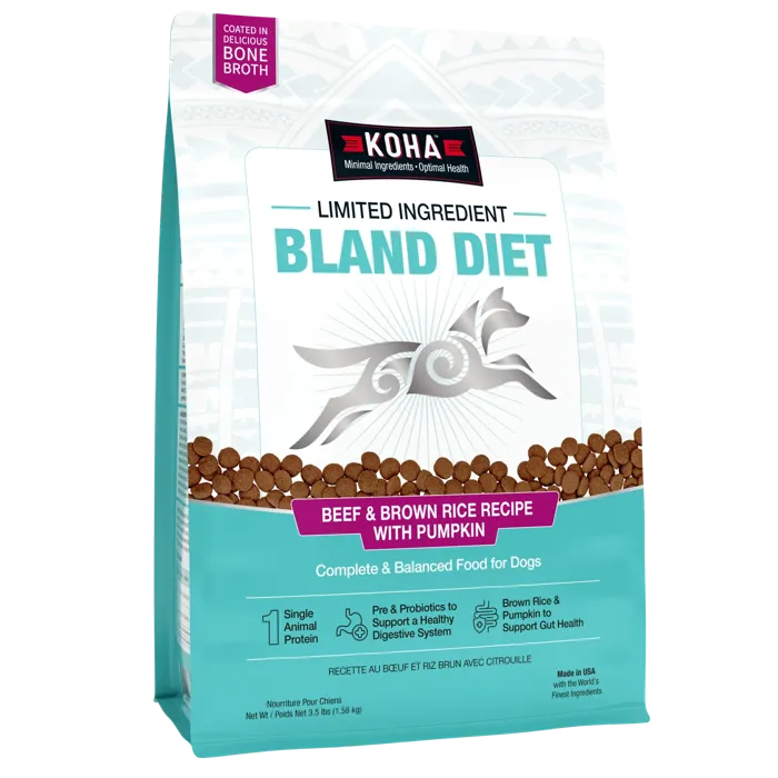 Koha Dog Lid Bland Diet Beef Brown Rice 3.5-lb