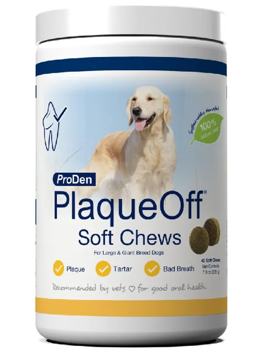 Plaque Off Soft Chews Large Dog 45-ct