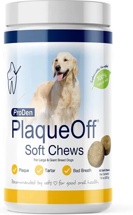 Plaque Off Soft Chews Large Dog 45-ct
