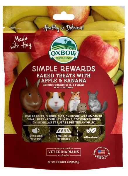 Oxbow Simple Rewards Apple & Banana 2-oz