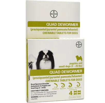 Quad De Wormer Md Dog 2ct 68mg