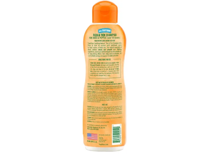 Tropiclean Natural Flea & Tick Shampoo Plus Soothing 20-oz
