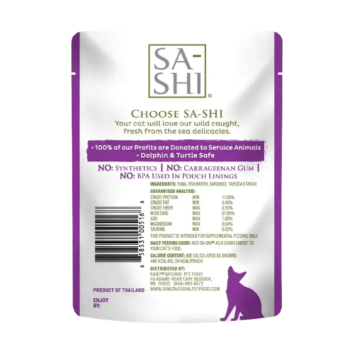 Rawz Cat Sa Shi Gf Tuna Sardn Shreds Pouch 1.76-oz