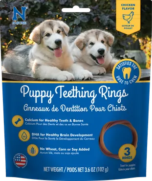Puppy Teething Rings - Chicken Flavor 3ct
