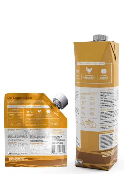 Open Farm Harvest Ckn Bone Broth Cat & Dog Meal Topper, 32-oz