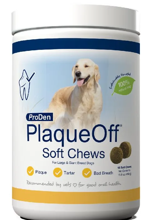Proden Dog Plaqueoff Large Breed Soft Chew 90-ct