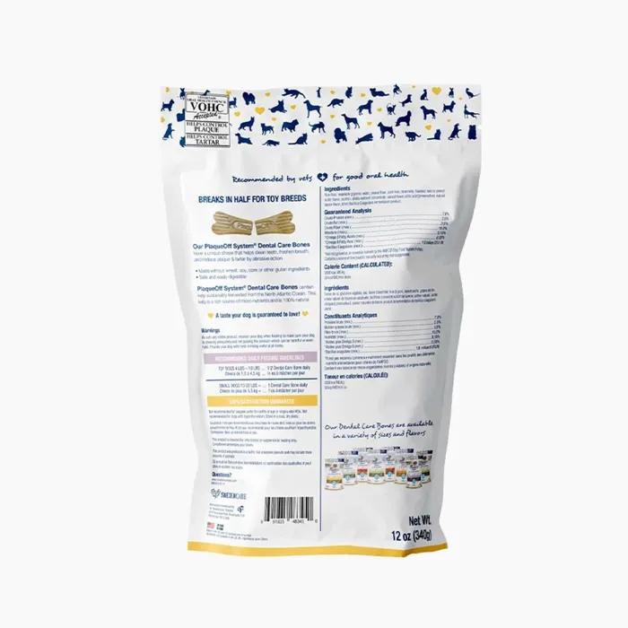 Proden Plaqueoff Dental Bones Mini Peanut Butter Bacon 12-oz
