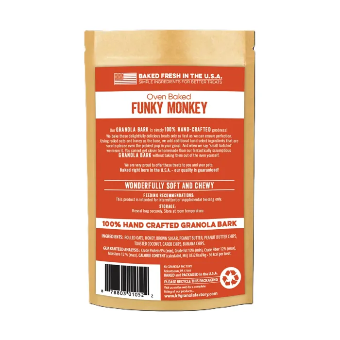 K9 Gf Granola Bark Funky Monkey 10-oz