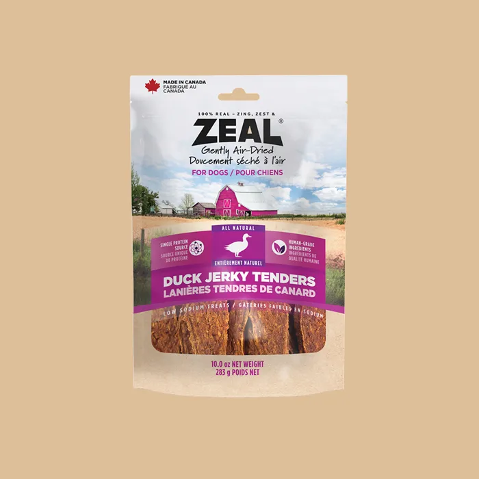 Zeal Duck Jerky Tenders 10 oz front package