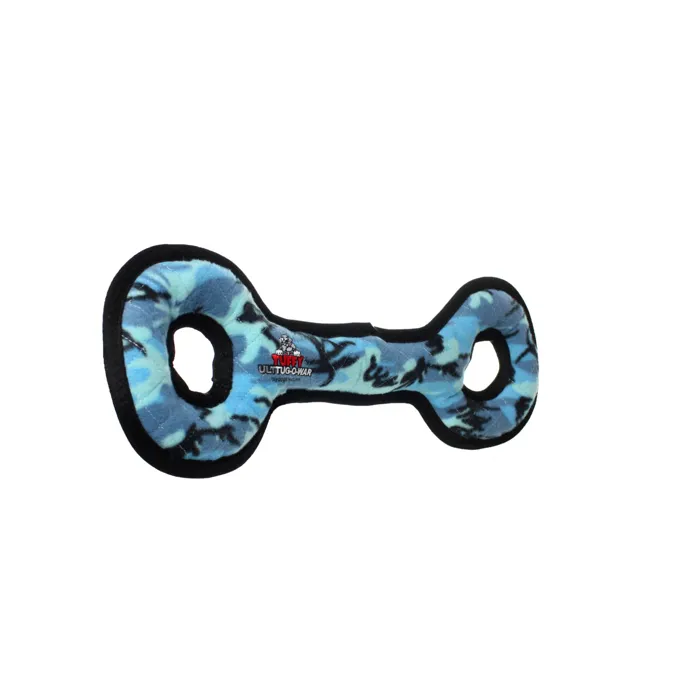 Tuffy Ultimate Tug-O-War Camo Blue angled view