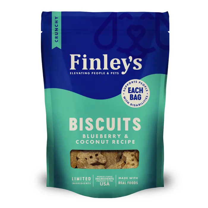 Finley's Blueberry & Coconut Dog Biscuits 6-oz