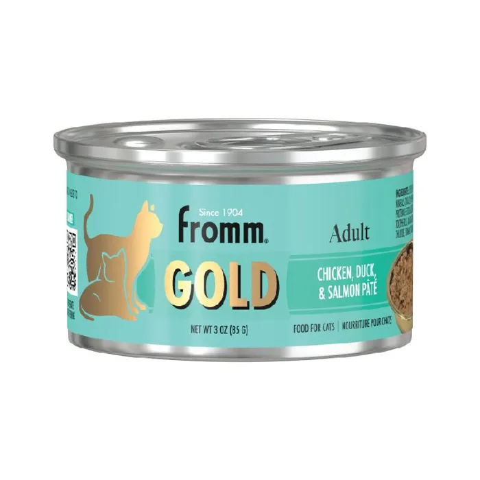 Fromm Cat Can Gold Pate Adult Ckn/duck/slmn 3-oz