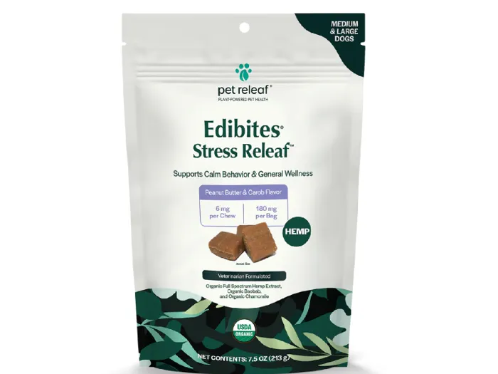 Pet Releaf Dog Daily Releaf Stress Soft Chew Peanut Butter & Carob Large 7.5-oz