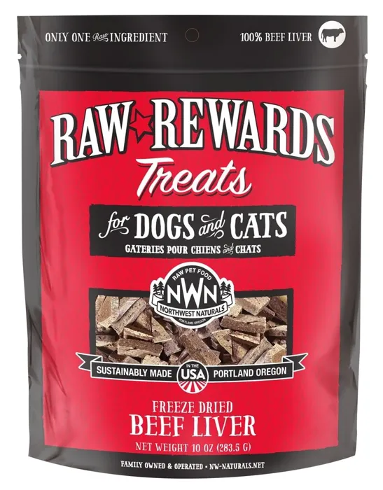 Northwest Naturals Raw Rewards Beef Liver 10 oz front