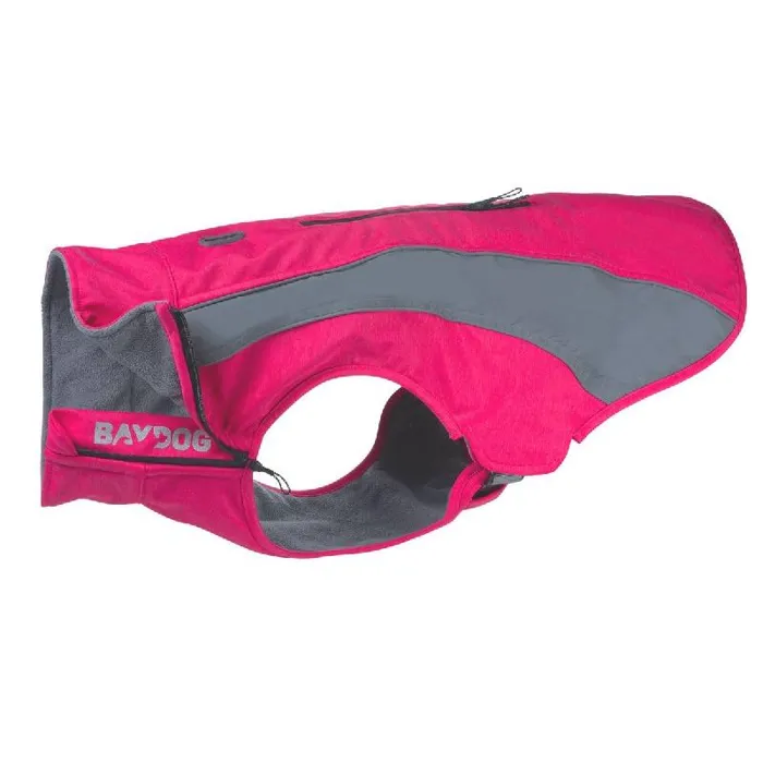 Baydog Saginaw Fleece Dog Coat, Amethyst, Small