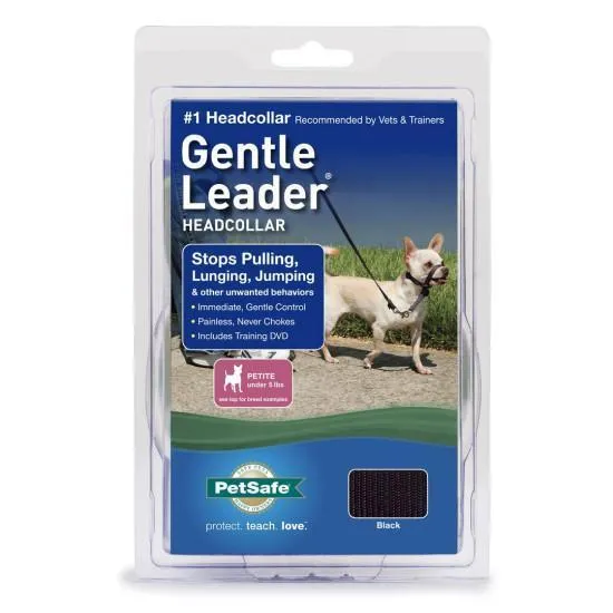 Gentle Leader Headcollar, No-pull Dog Collar Large Black