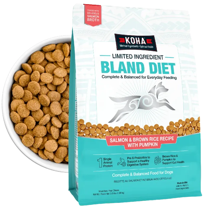Koha Dog Dry Bland Diet Salmon Kibble 3.5#